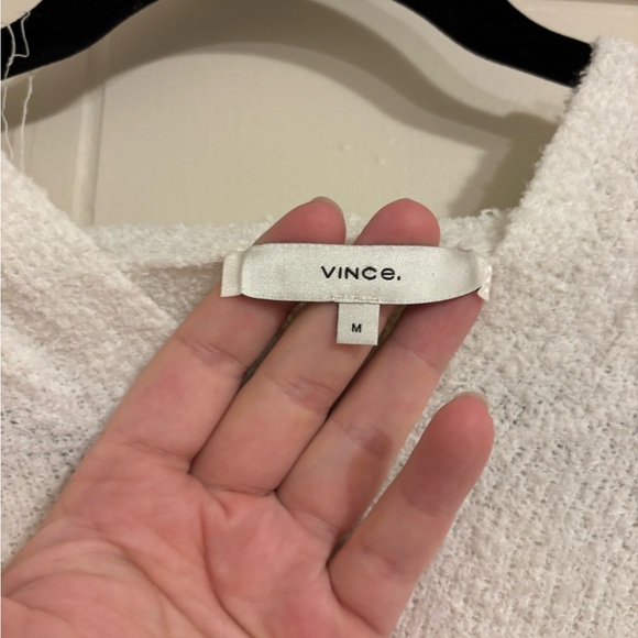 Vince. White knit hooded sweater - Picture 2 of 3